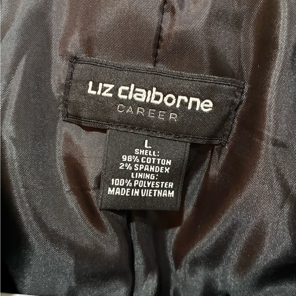 Liz Claiborne Black and White Career Pants suit - Picture 8 of 8